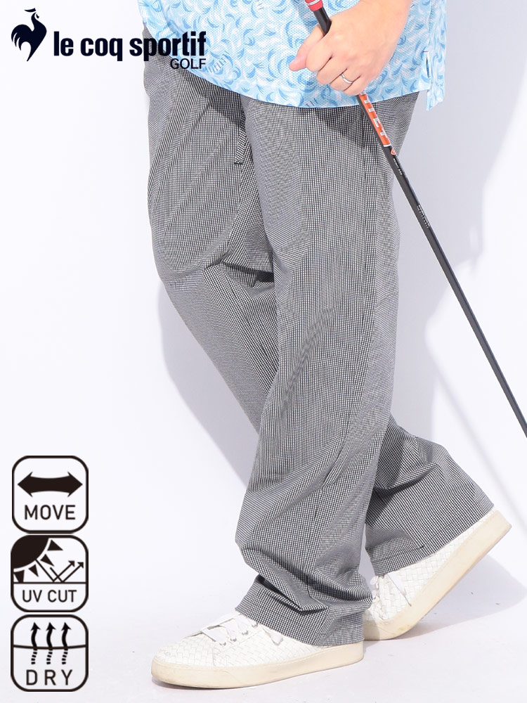 ゴルフパンツ le coq GOLF 速乾 UPF50+ ロゴ刺繍 ストレッチフォーサー