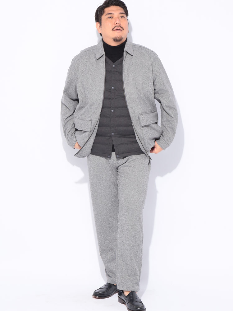 ブルゾン ACTIVE WARM WOOLLY フルジップ 襟付き アウター ジャケット