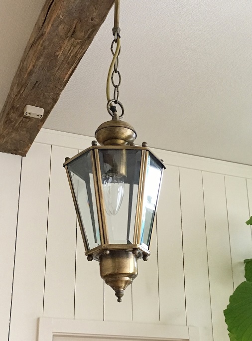 フランス六角形ランタン型ペンダントはかわいいアンティークネット