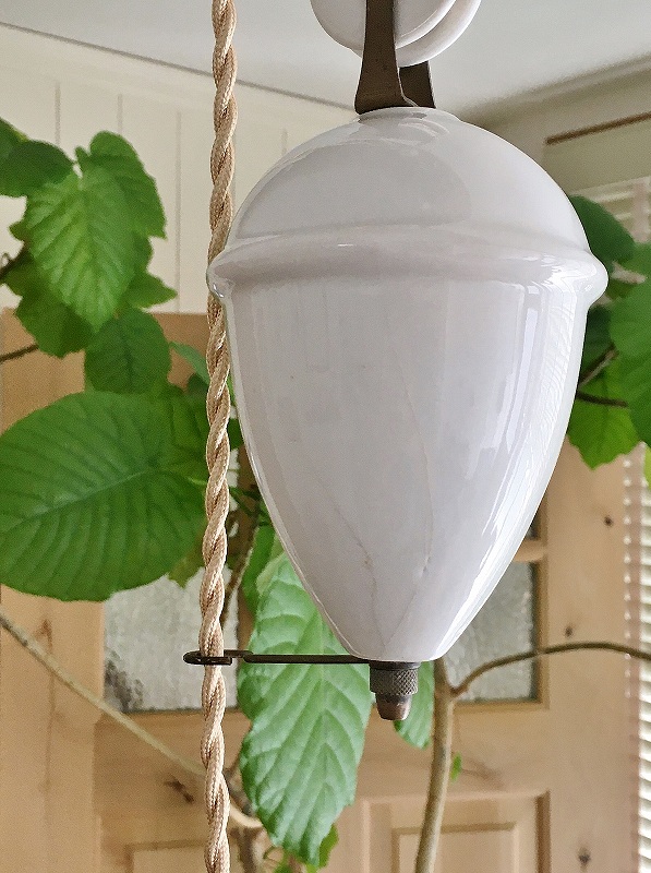 フランス滑車付ペンダントライトはかわいいアンティークネットショップ