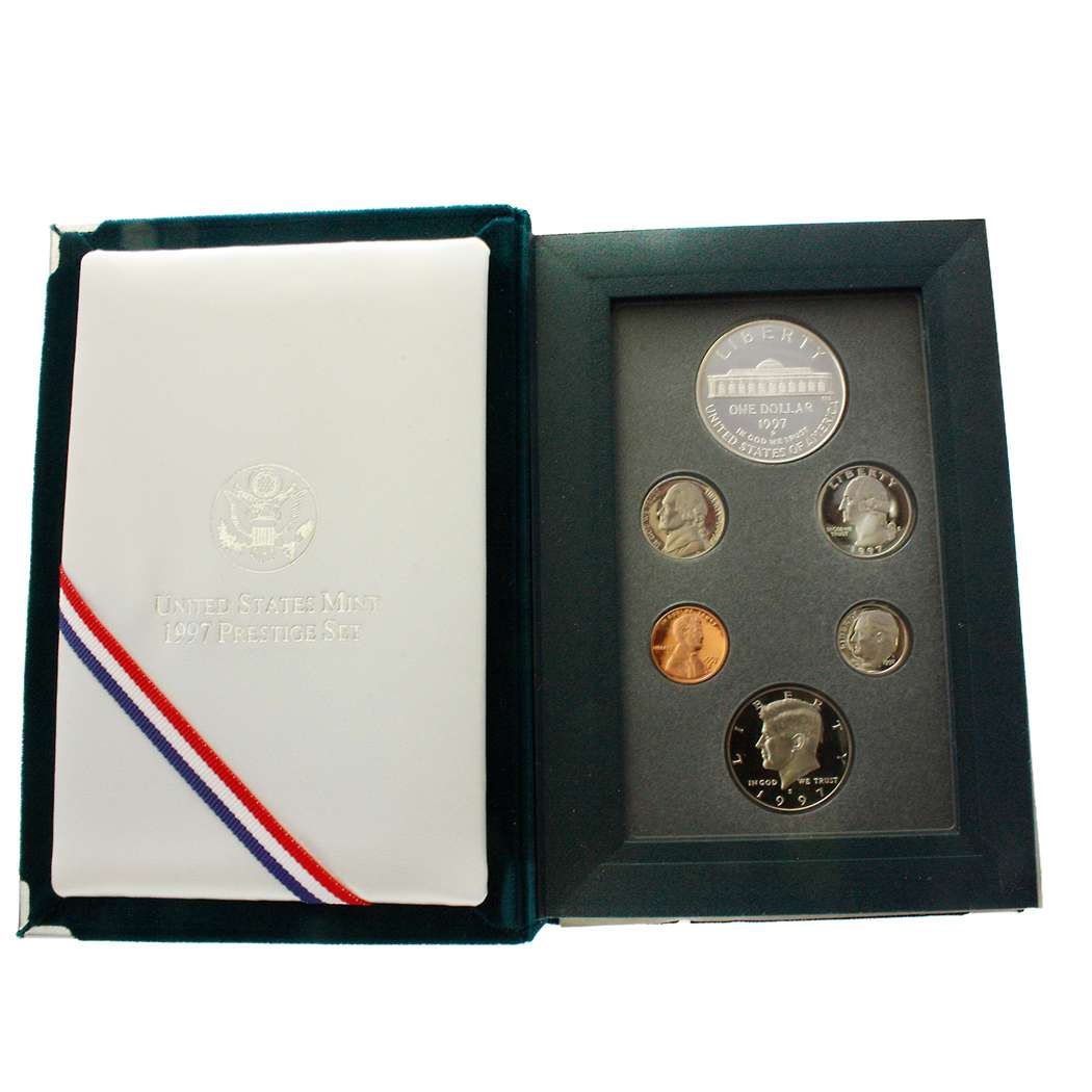 1997 US Mint Prestige Proof Set | Botanic Garden Silver Dollar