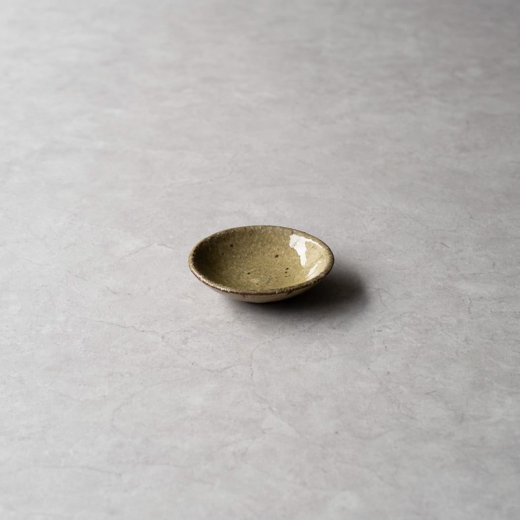 NEW】木景（kokage）ラウンドディッシュ 9cm(黄貫入) – 豆皿・小皿／皿