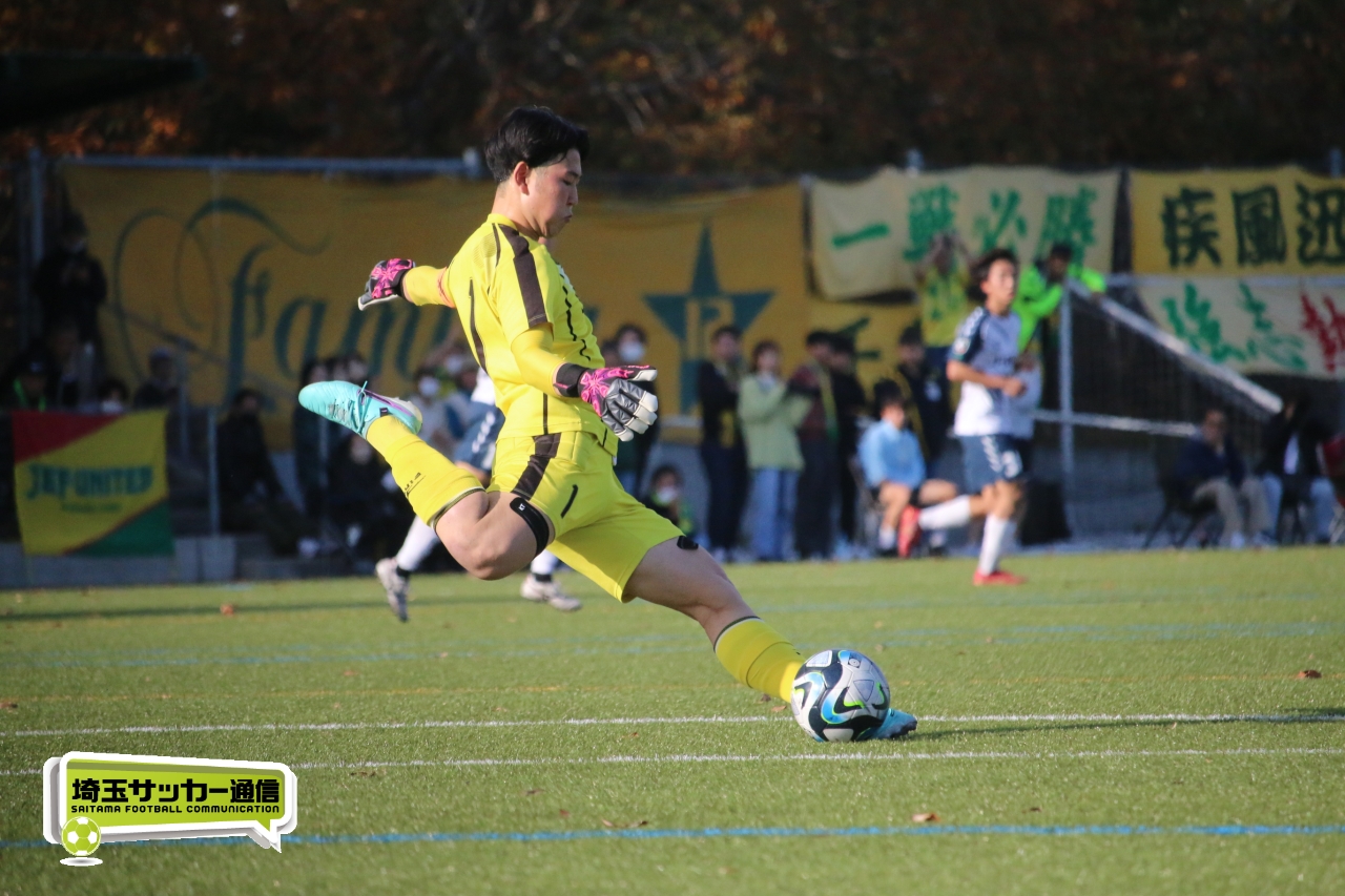 昇格ならずも強敵相手に守備で成長を示す 正智深谷GK望月奎杜主将「3