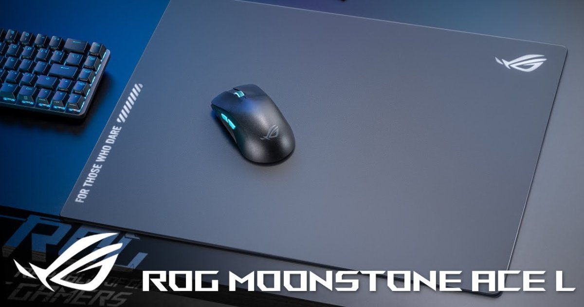 ROG's first gaming mouse pad with tempered glass, 
