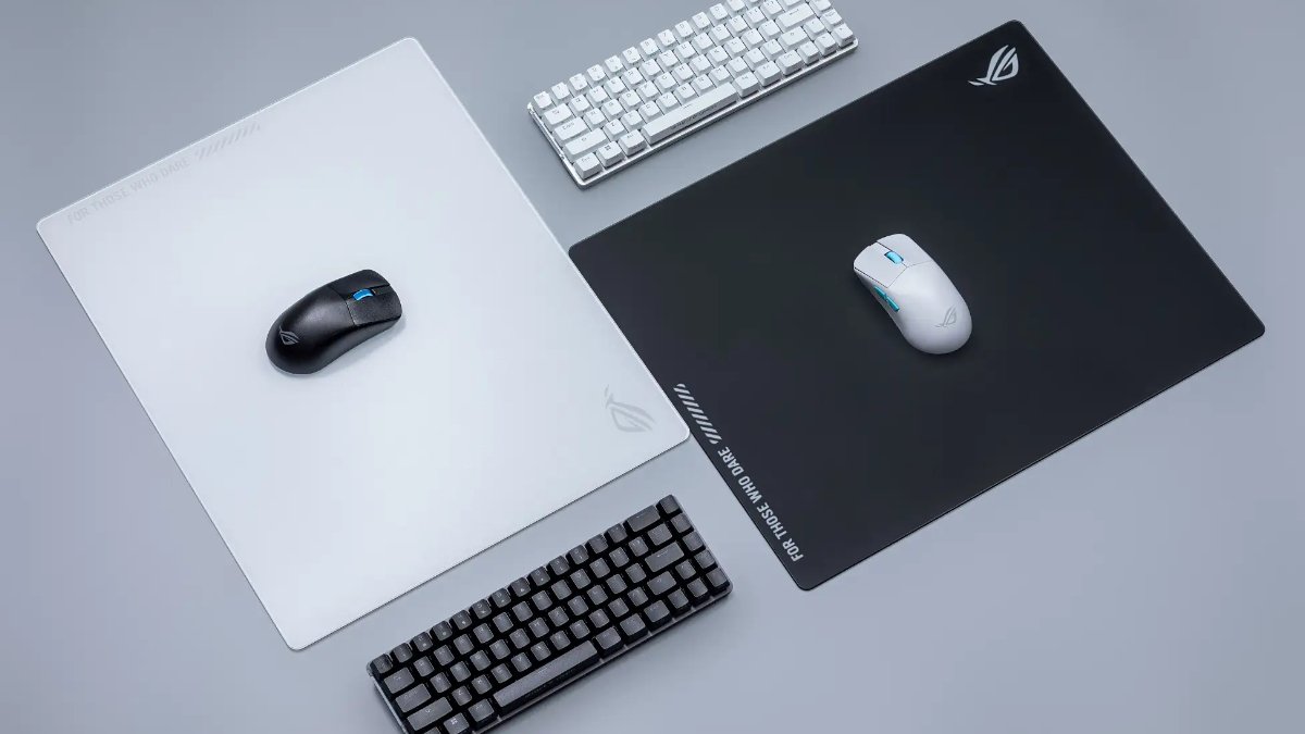 ROG's first gaming mouse pad with tempered glass, 