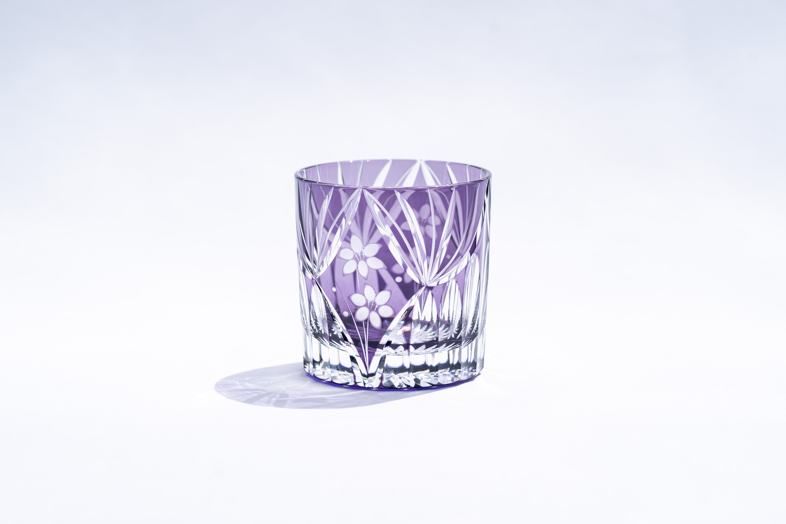 M-3067-V 花籠文様 ミニオールド ムラサキ – 硝子工房 彩鳳