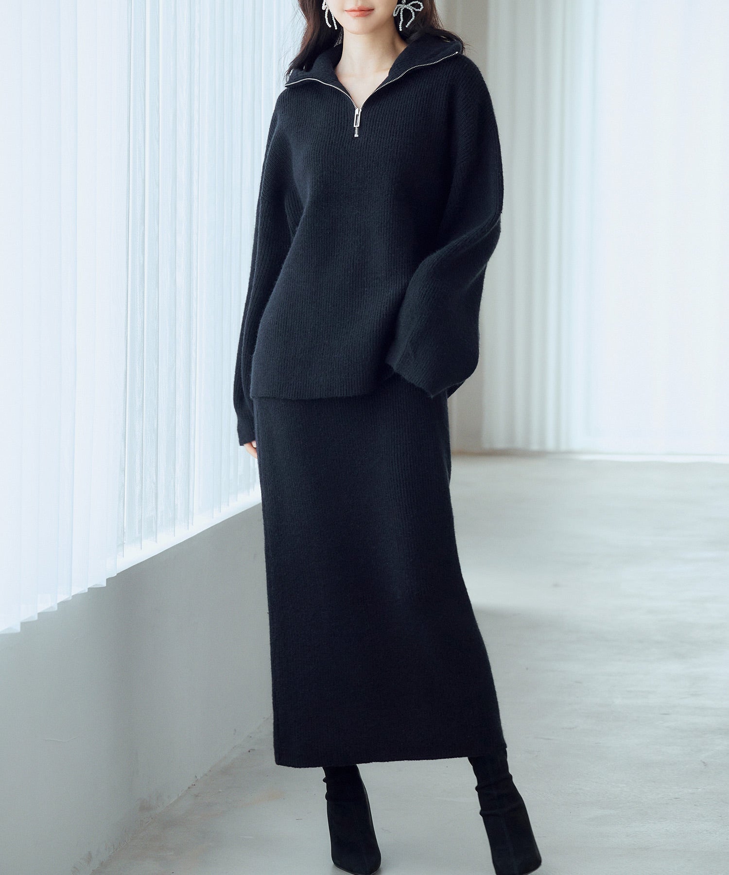 着回し拔群ニットセットアップsdp8043 ブラック – [公式]SAISON DE