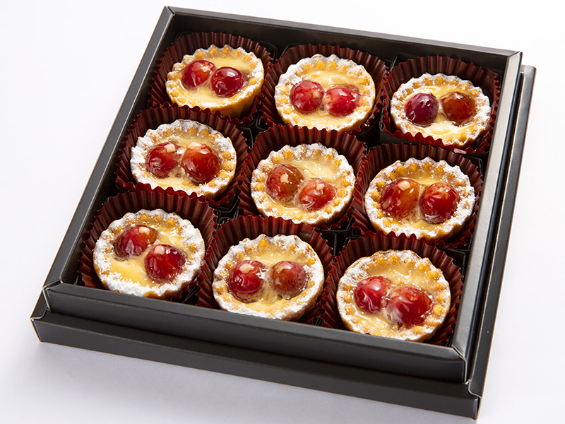 佐藤錦ぎゅうぎゅうタルト「エイスケ」（さくらんぼ2粒入）9個入｜山形