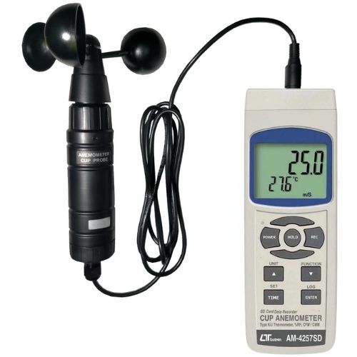 風杯型風速計AM-4257SD データロガーサトテック | 風杯型風速計