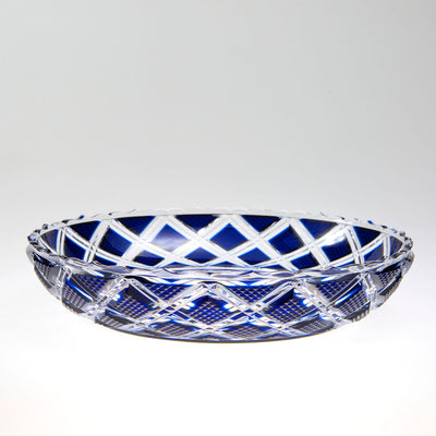 島津薩摩切子】復元 中皿 cut60 – ㈱島津興業 島津薩摩切子