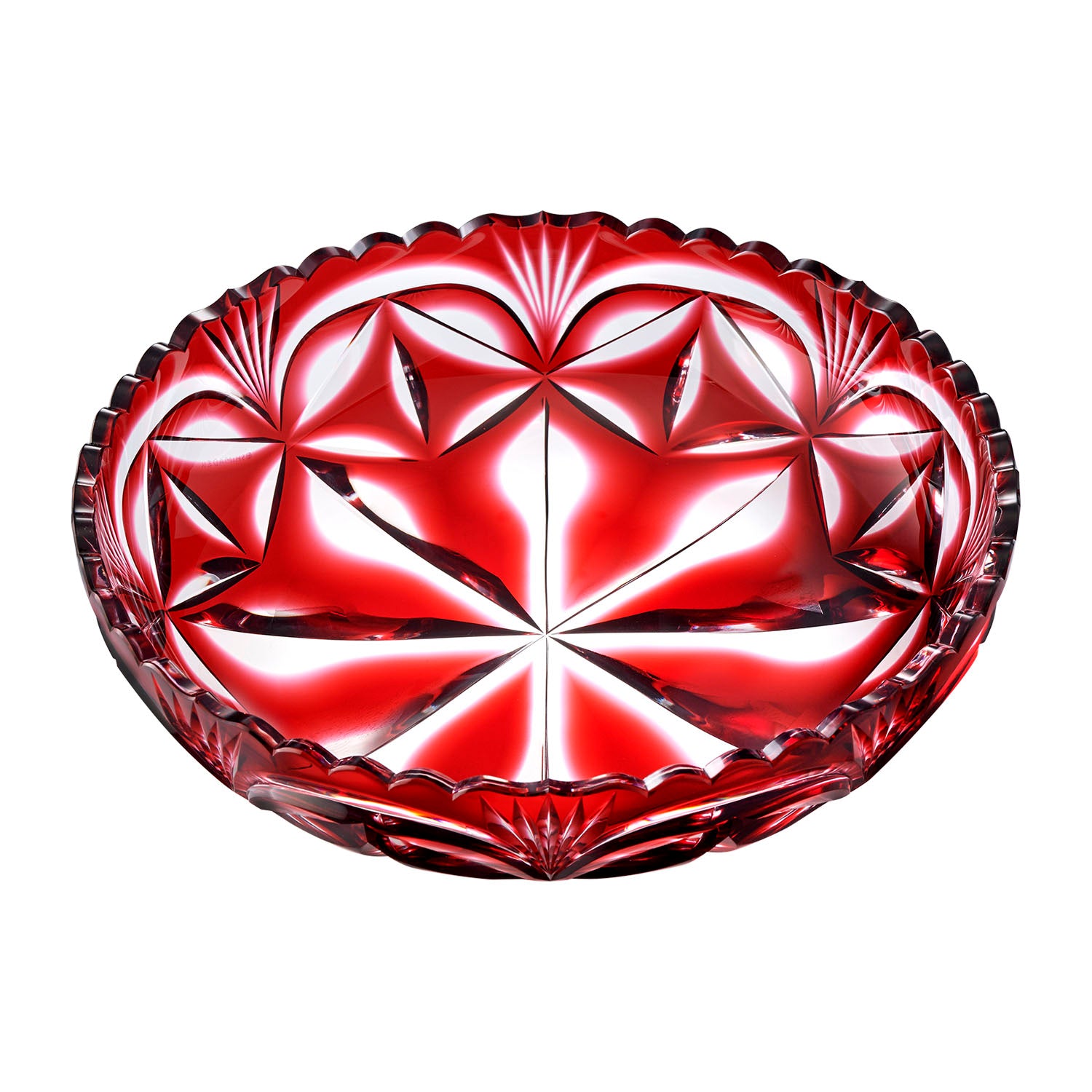 島津薩摩切子】復元 大皿 – ㈱島津興業 島津薩摩切子