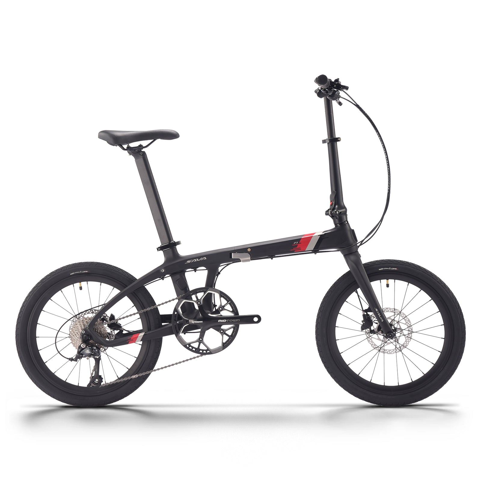 SAVA Z1 カーボン折りたたみ自転車 ミニコンパクトシティ自転車 シマノ