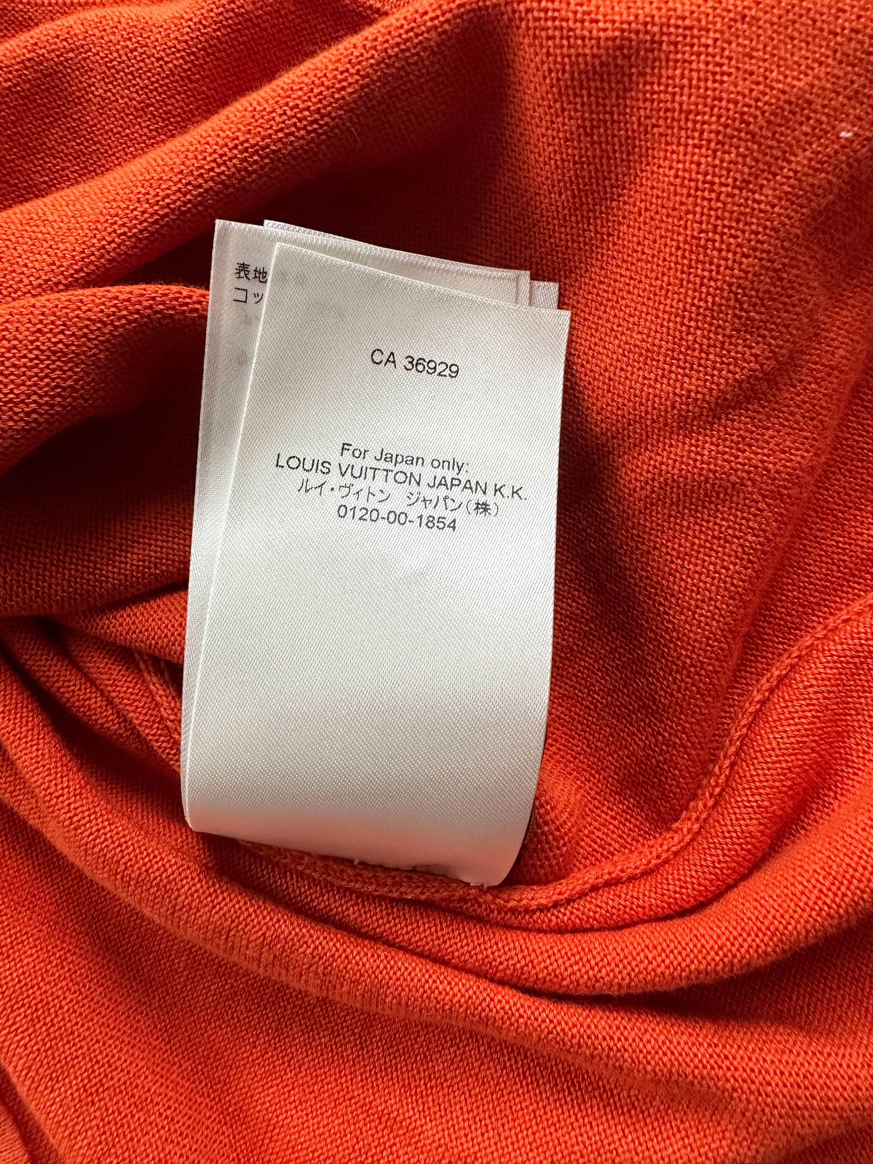 Louis Vuitton Orange Palm Trees Intarsia T-Shirt – Savonches