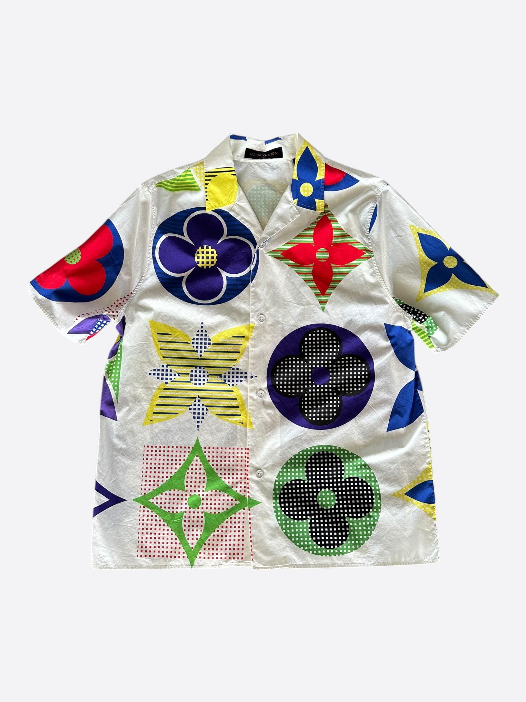 Louis Vuitton Multicolor Monogram Button Up Shirt – Savonches