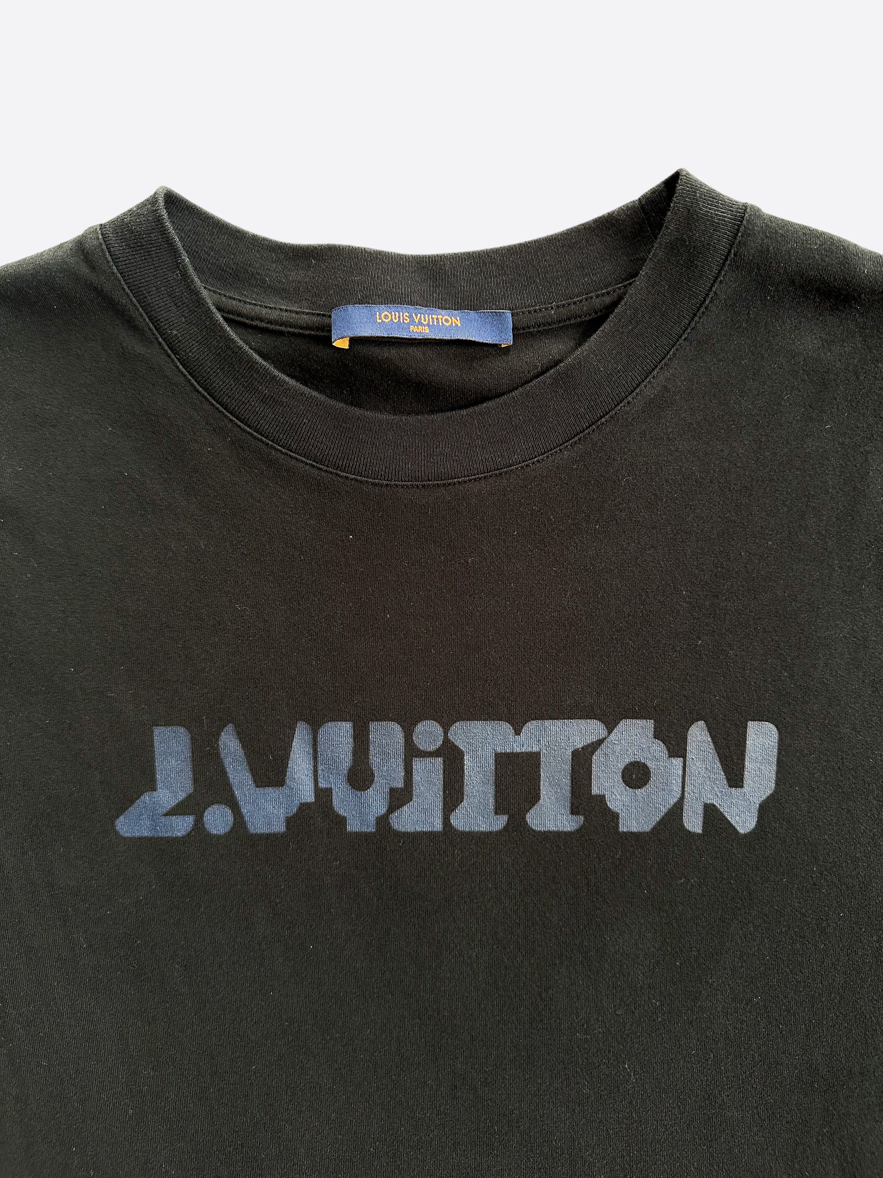 Louis Vuitton Black L.Vuitton Heat Reactive T-Shirt – Savonches