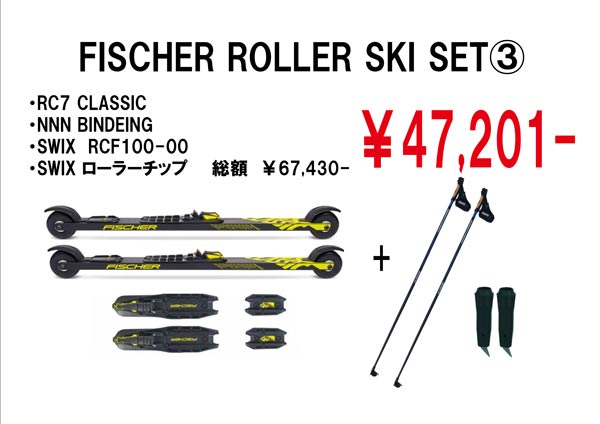 FISCHER ROLLER SKI SET CLASSIC - サッポロスキッド