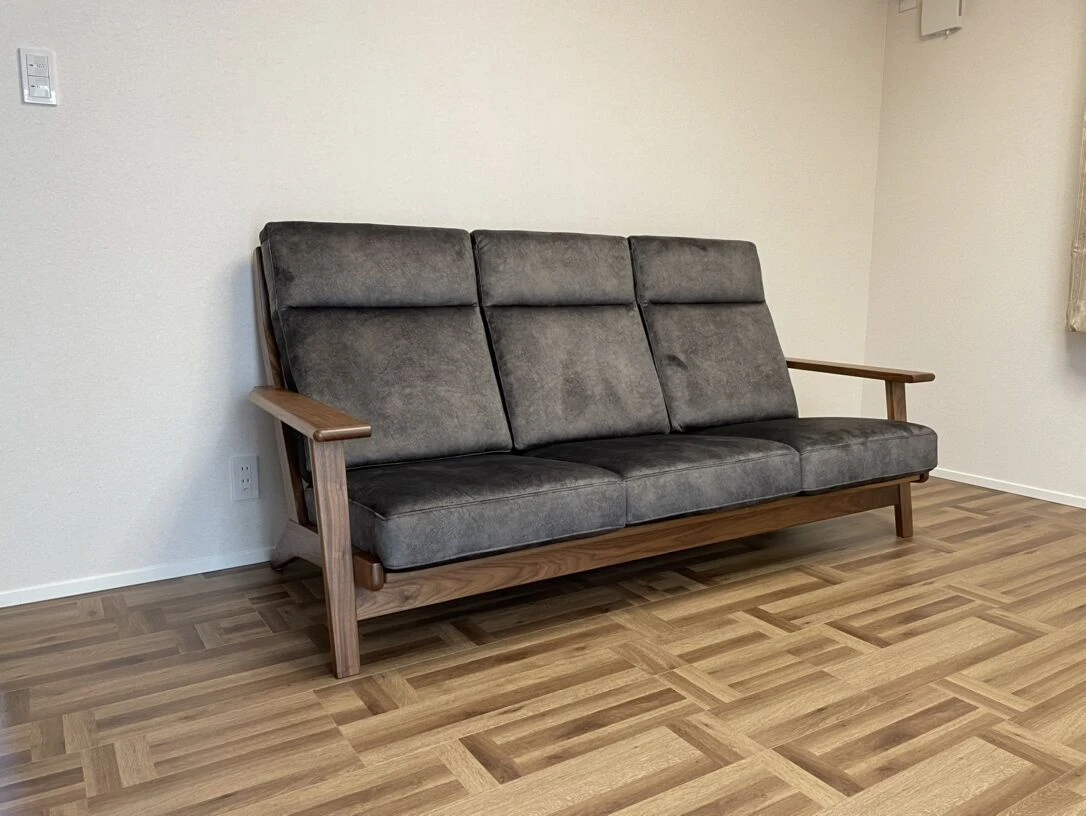 納品事例 ソファ(3P)tsumugi LC017-3P WN-WN-AF833 ナガノインテリア