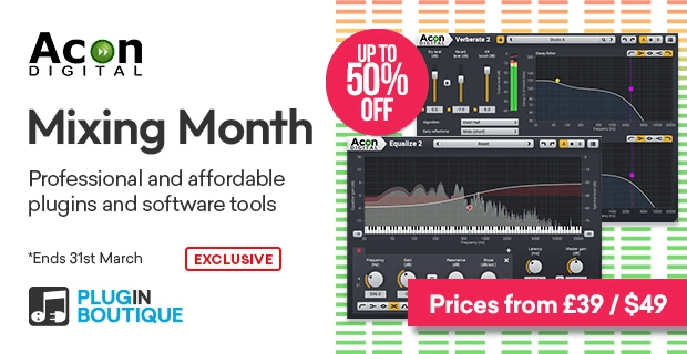 Acon Digital『Equalize』高い汎用性と使いやすさを兼ね備えた