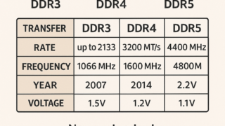 新人エンジニア向け】メモリの規格とは？DDR3・DDR4・DDR5をやさしく