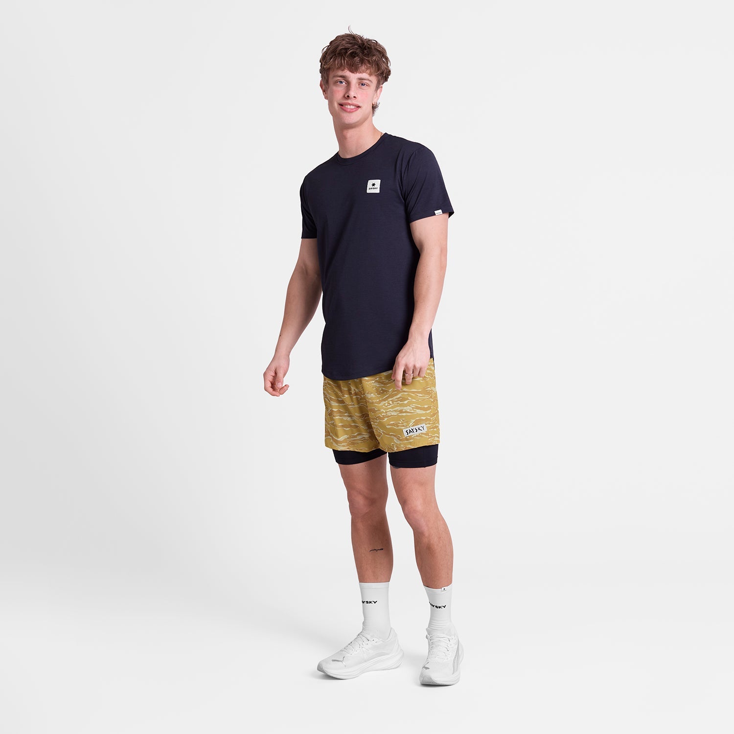 □ 公式 □ SAYSKY/セイスカイ ランニングショーツ SM40007c1064 Tiger