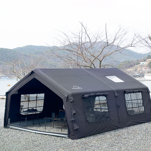 Coody Familia 17.2 エアテント - グレー大型キャンプ用UV保護