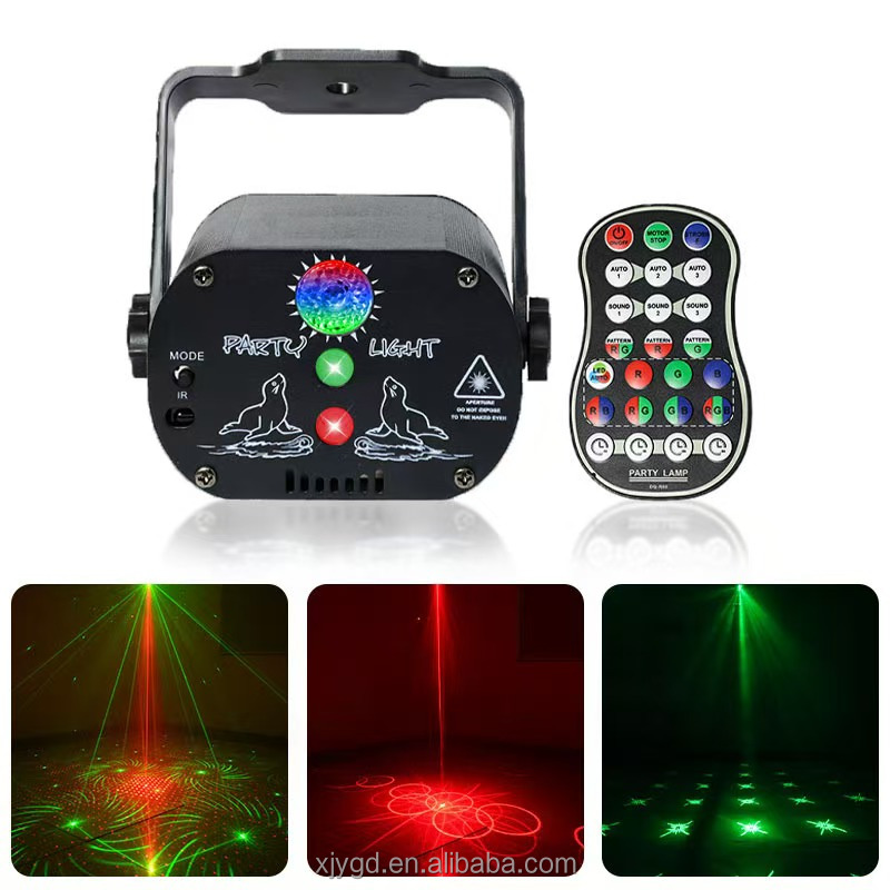 パターンステージライトプロジェクターキット - RGB DJディスコ照明