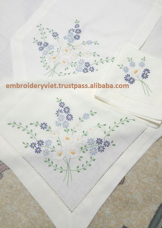 ベトナムの手刺繍テーブルクロス| Alibaba.com