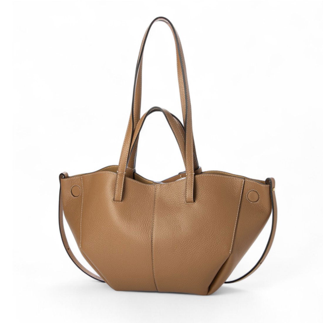 アンドレアカルドネ Andrea Cardone センターシームレザーハンドバッグ