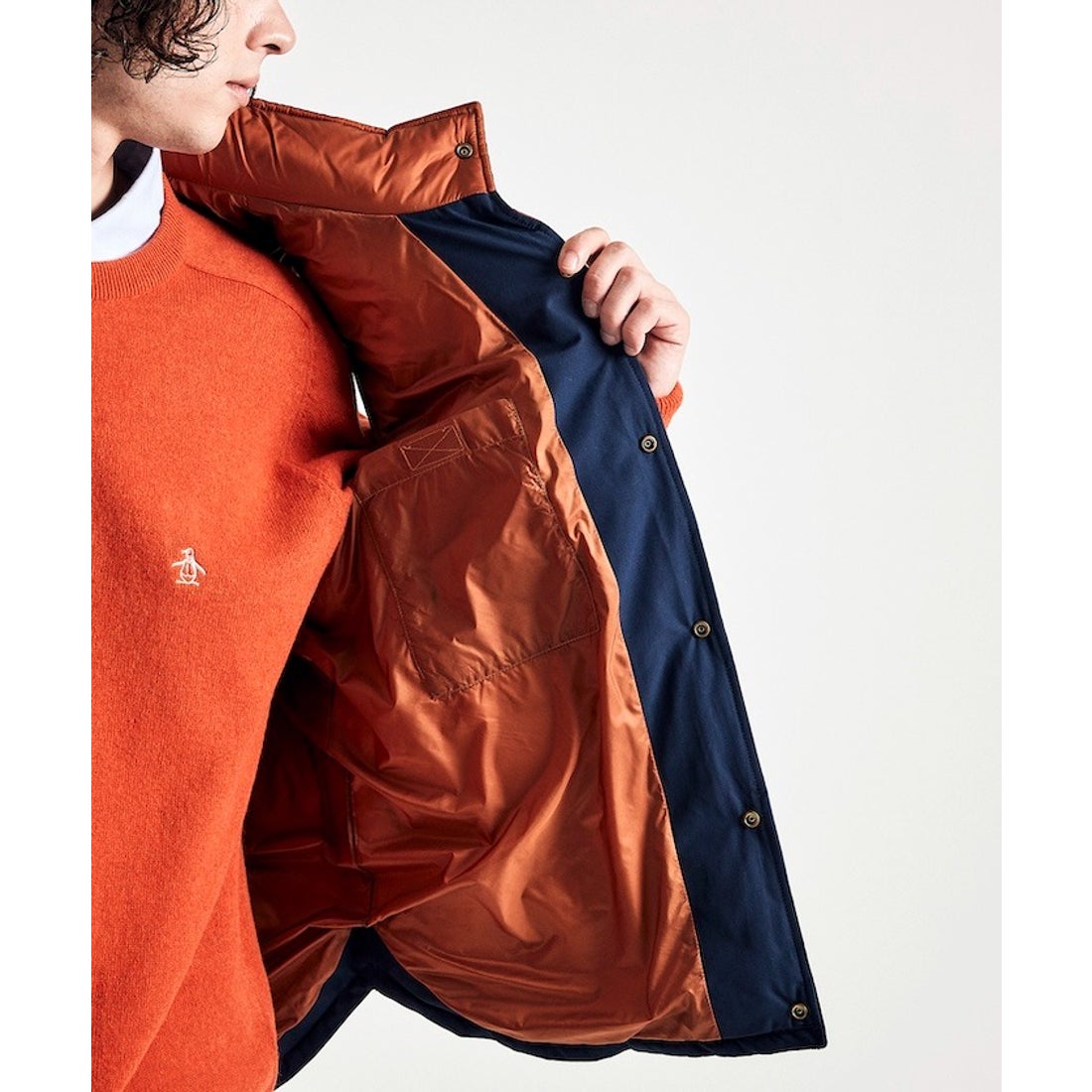 penguin BY MUNSINGWEAR バイカラーバディングベスト -ファッション