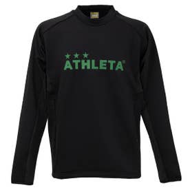 ATHLETA アスレタ 別注 グリッド起毛TRシャツ(ブラック×グリーン