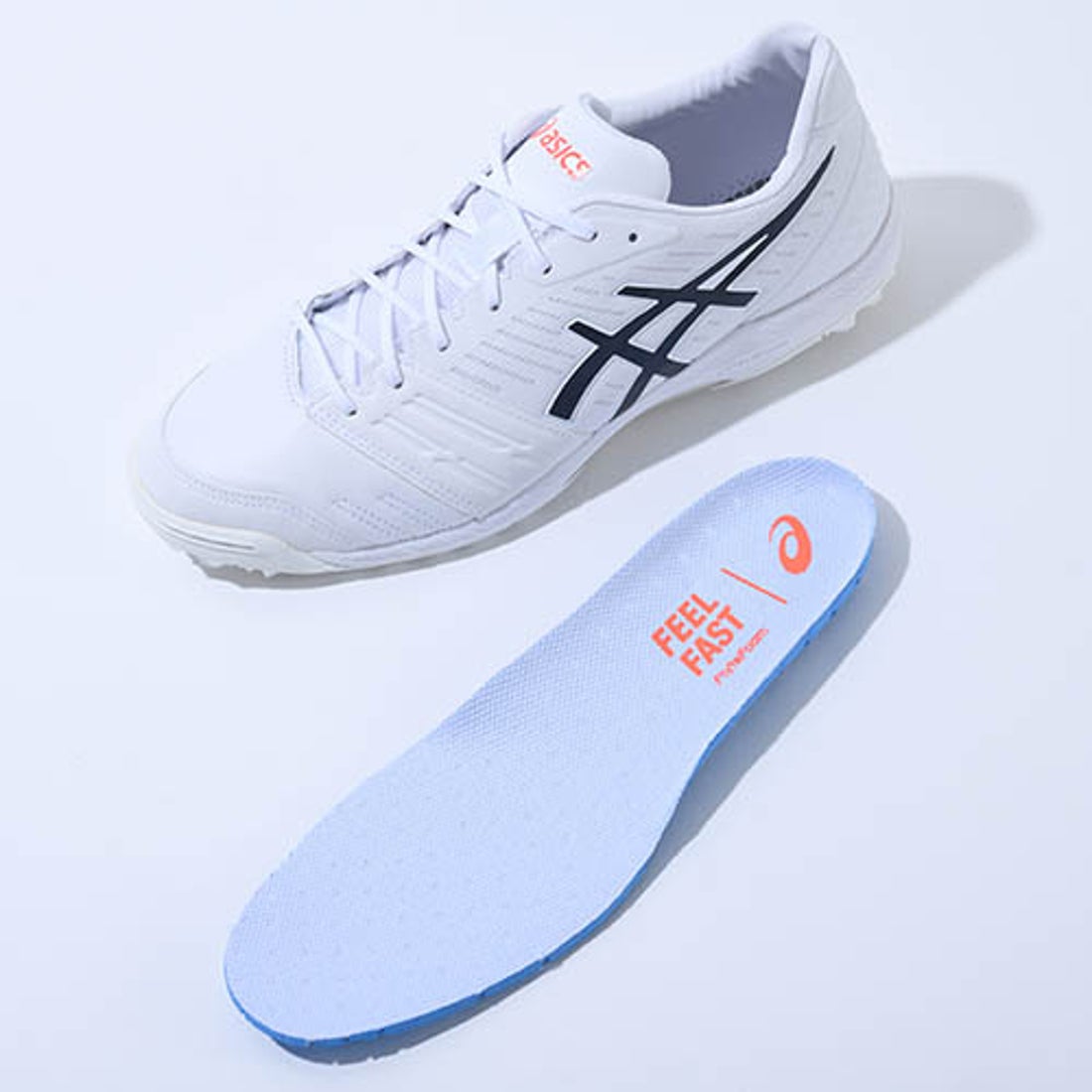 ASICS アシックス デスタッキ TF FF(ホワイト×ネイビー) 1111A004 100