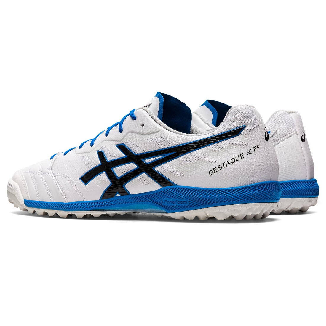 ASICS アシックス デスタッキ K FF TF(ホワイト×ブルー) 1111A218 100