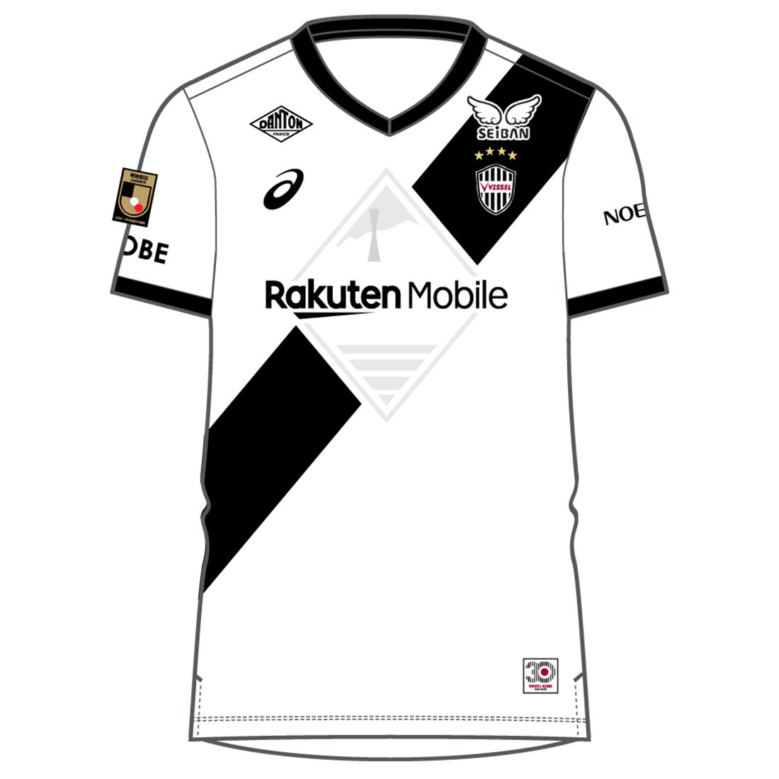 ASICS ヴィッセル神戸 2025 ユニフォーム アウェイ 半袖 レプリカ