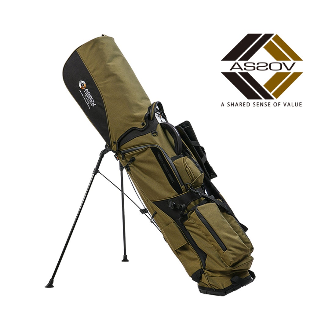 アッソブ AS2OV アッソブ ゴルフ キャディバッグ ゴルフバッグ