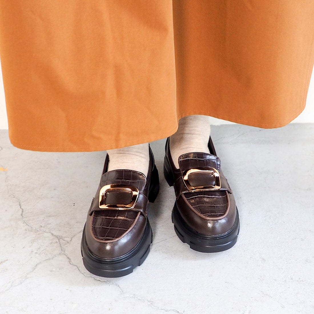 バイアシナガオジサン by あしながおじさん 軽量｜厚底バックル