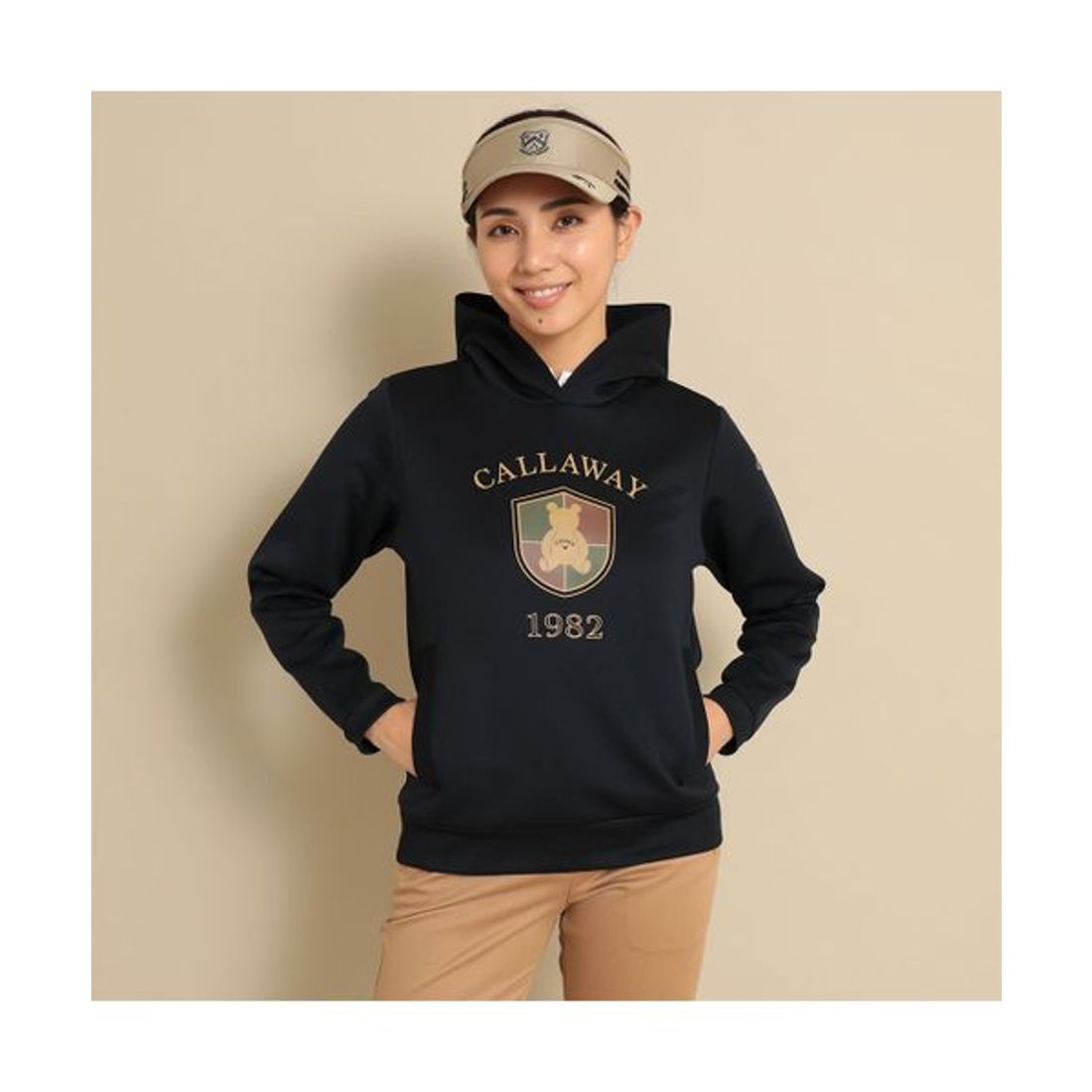 キャロウェイ Callaway ベアダンボールスウェットパーカー （ブラック