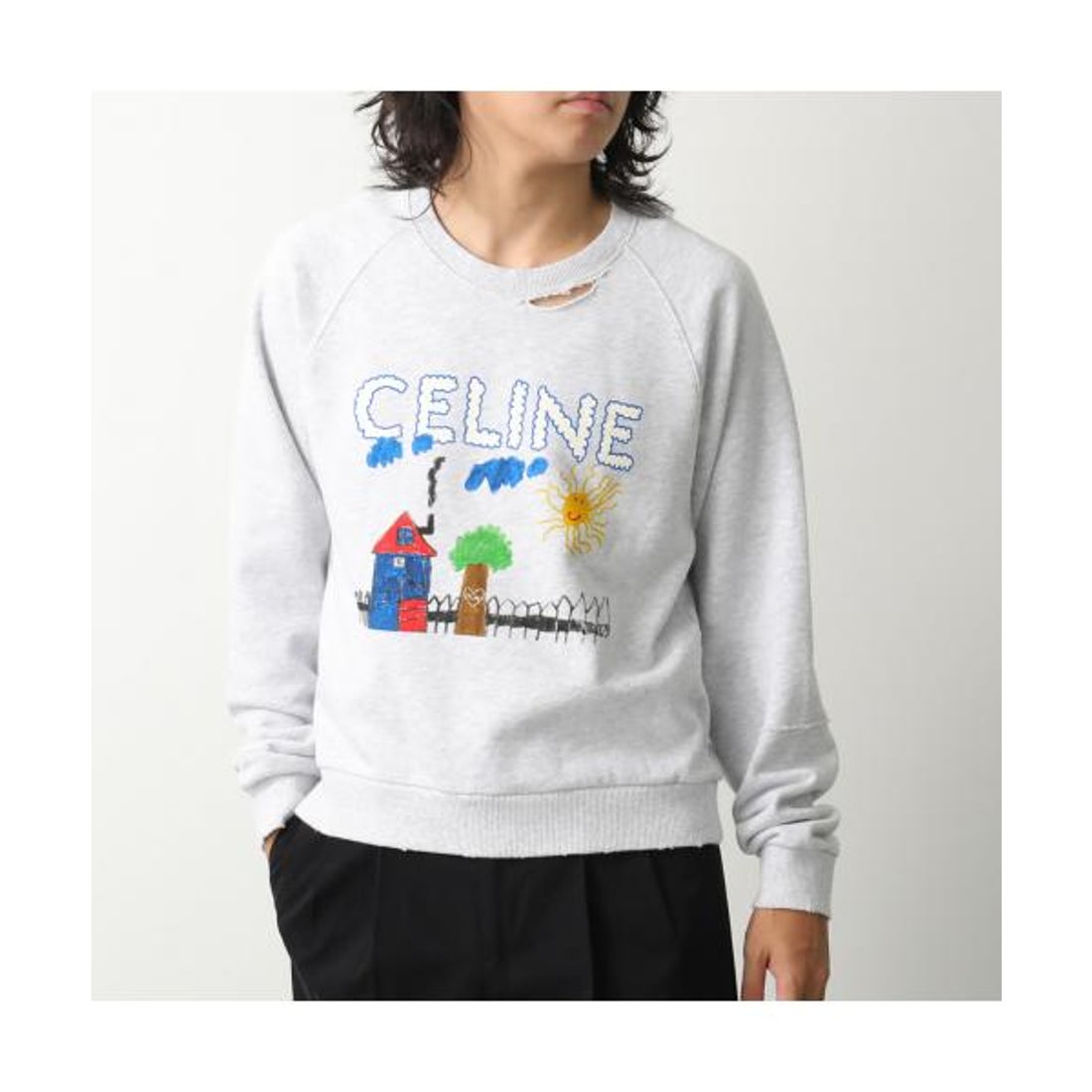 セリーヌ CELINE CELINE トレーナー RY0GW670Q スウェット 長袖 （GCA7