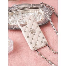 ダーリッチ Darich キルティングビジューiPhoneケース （アイボリー