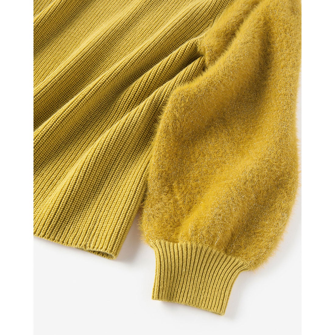 ドゥクラッセ DoCLASSE ウール混・ボリュームスリーブニット