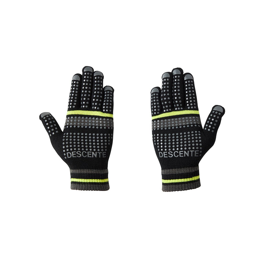 DESCENTE トレーニング マジックニットグローブ （ブラック×グレー