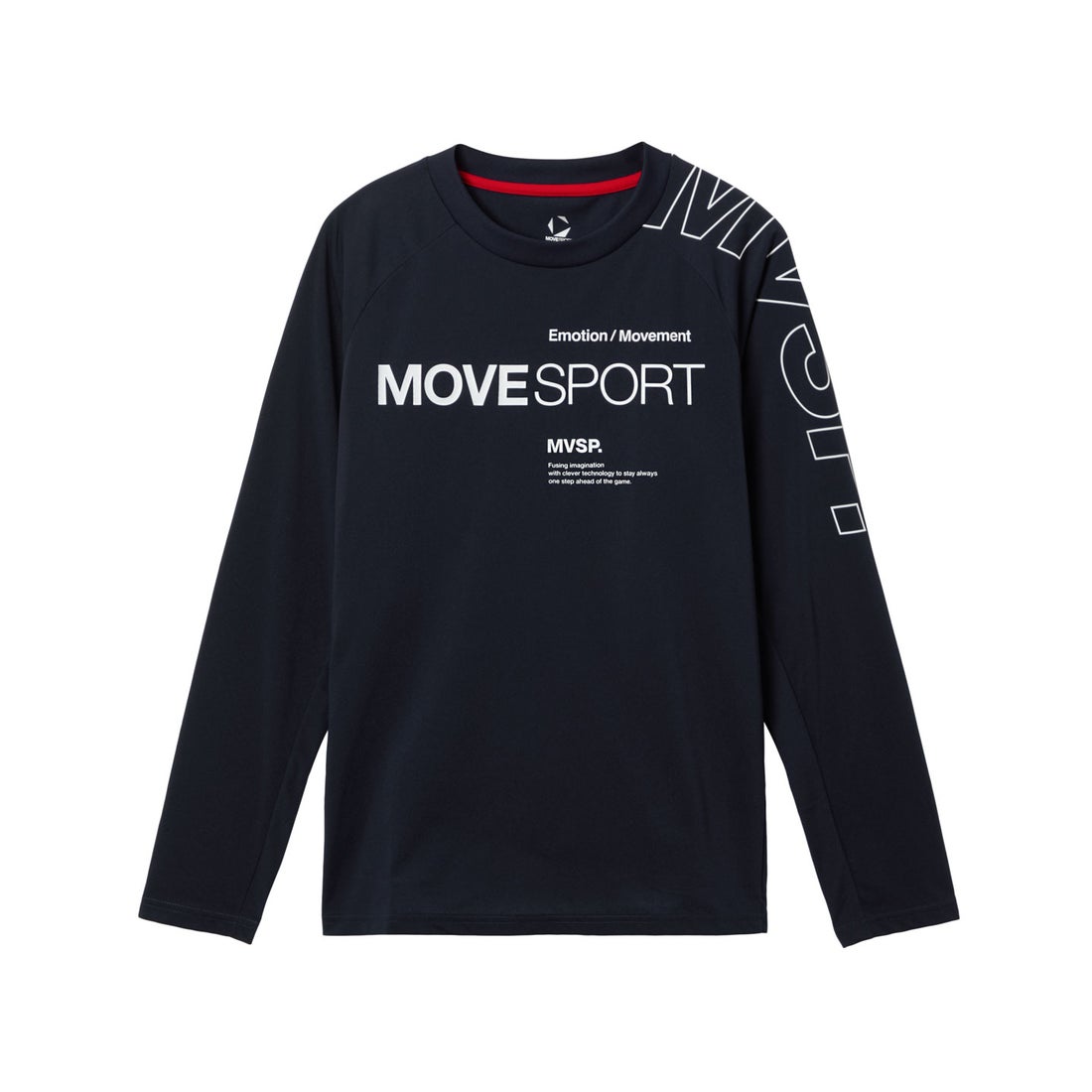 ムーブスポーツ MoveSport アウトラインロゴ 長袖シャツ -デサント