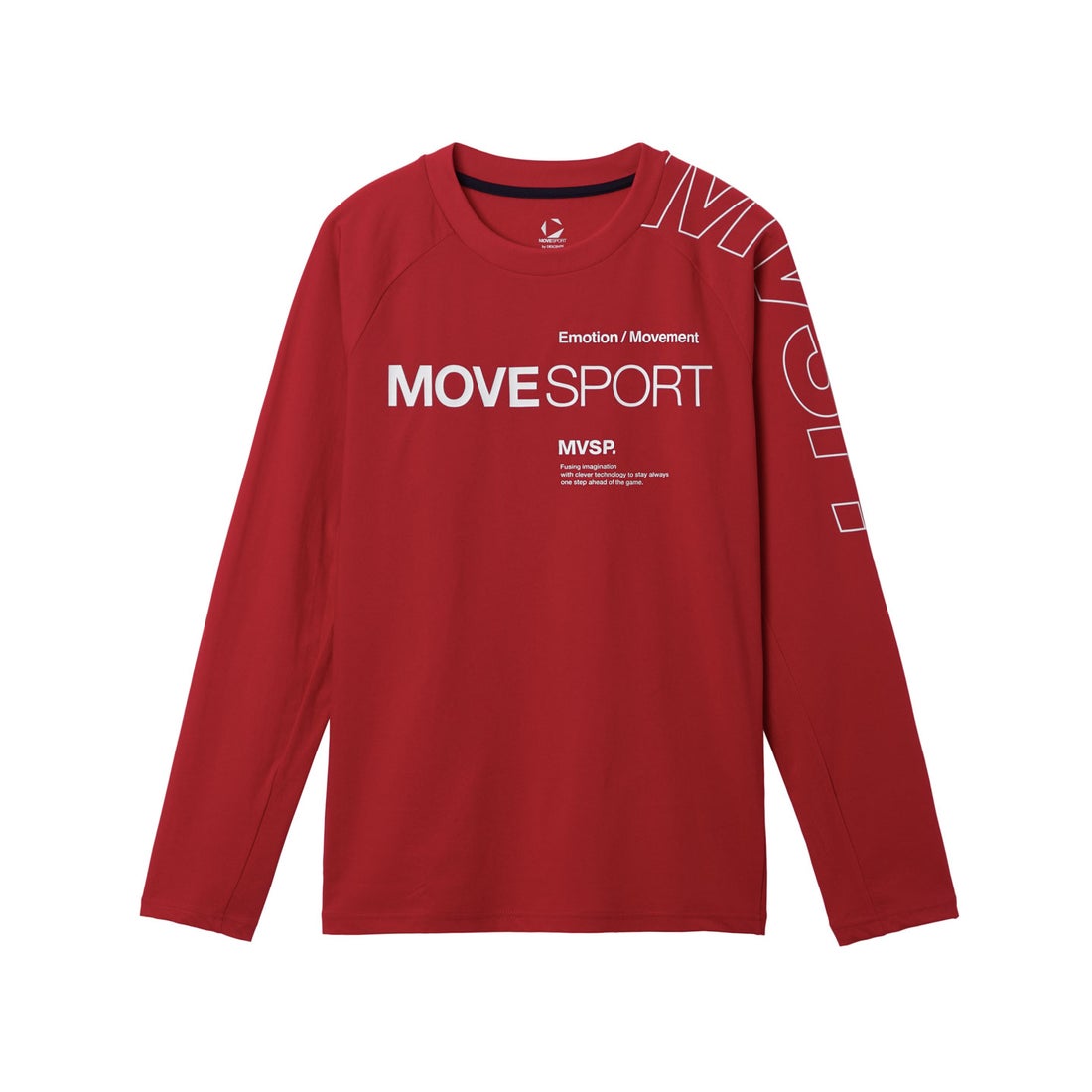 ムーブスポーツ MoveSport アウトラインロゴ 長袖シャツ -デサント