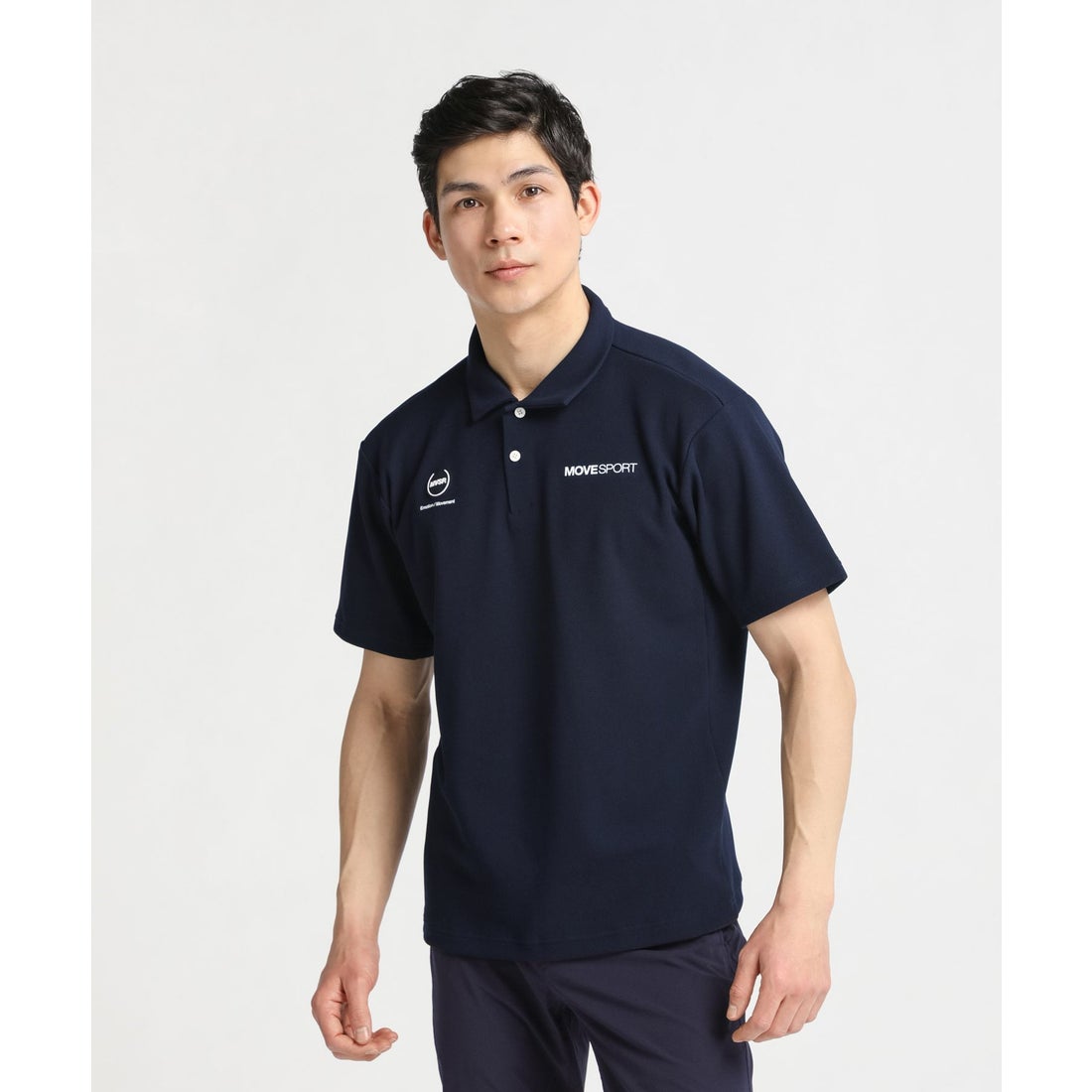 MoveSport SUNSCREEN 鬼鹿の子 バックロゴ ポロシャツ -デサントストア