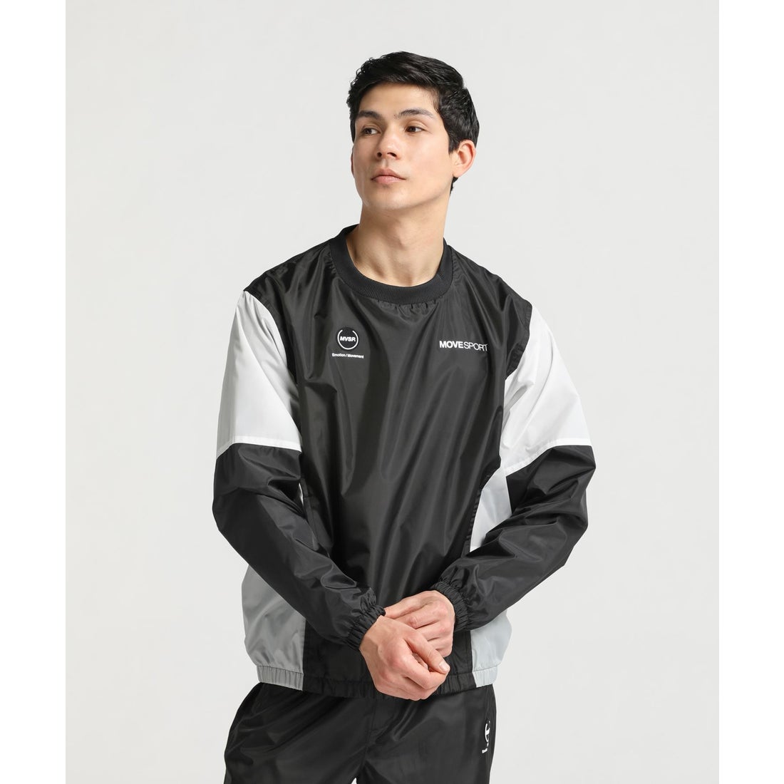 MoveSport 裏メッシュ ウィンドブレーカー バイカラーピステ -デサント