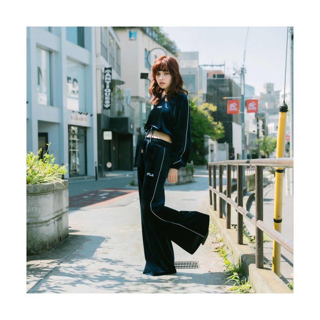 公式限定】ベロア ロングパンツ セットアップ対応 レディース