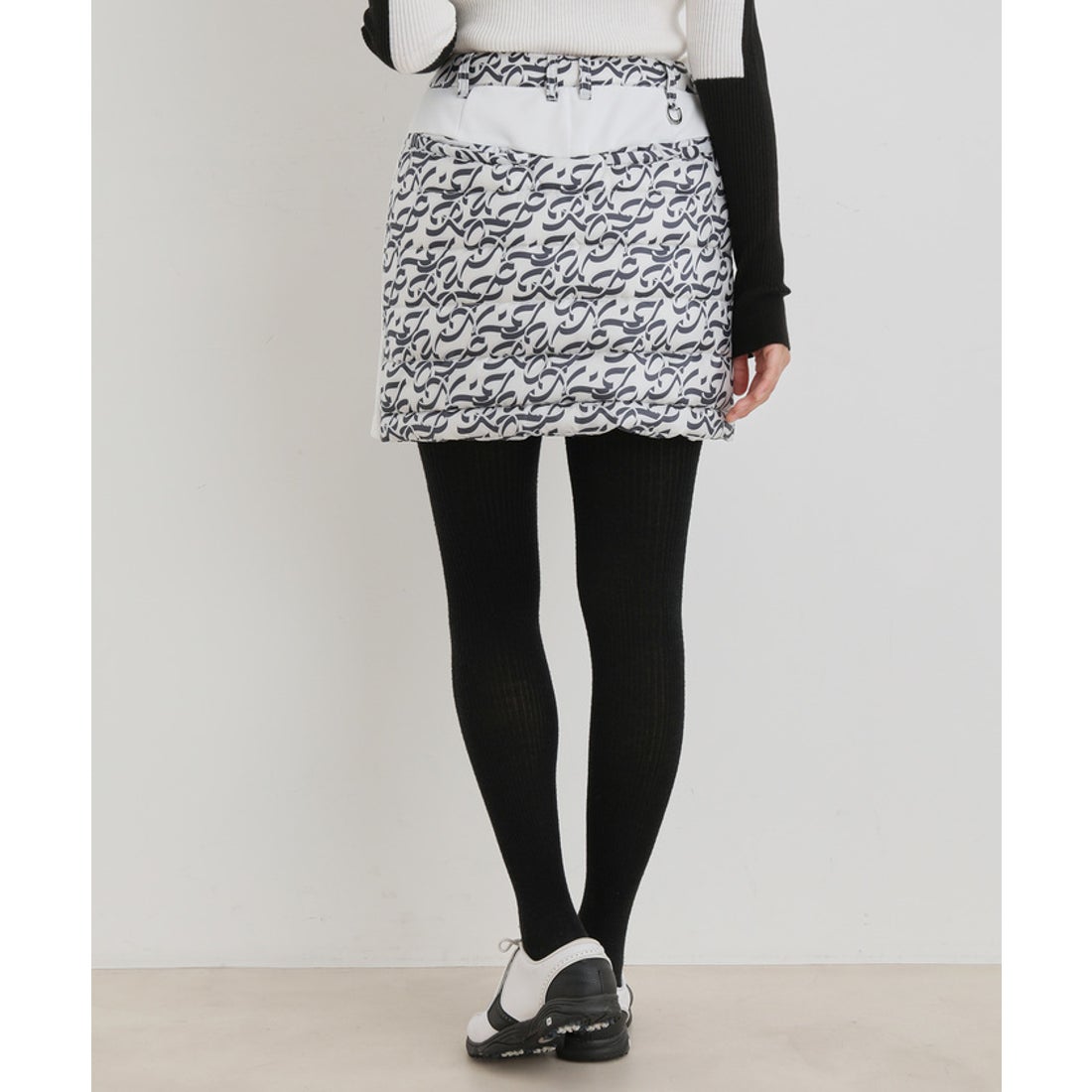 ジュンアンドロペ JUN & ROPE' 【撥水】【保温】モノグラム柄ダウン