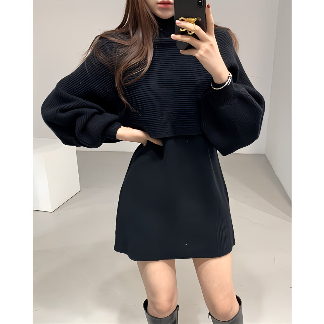 リリーオブバリー Lily of Valley レイヤード ニット セットアップ