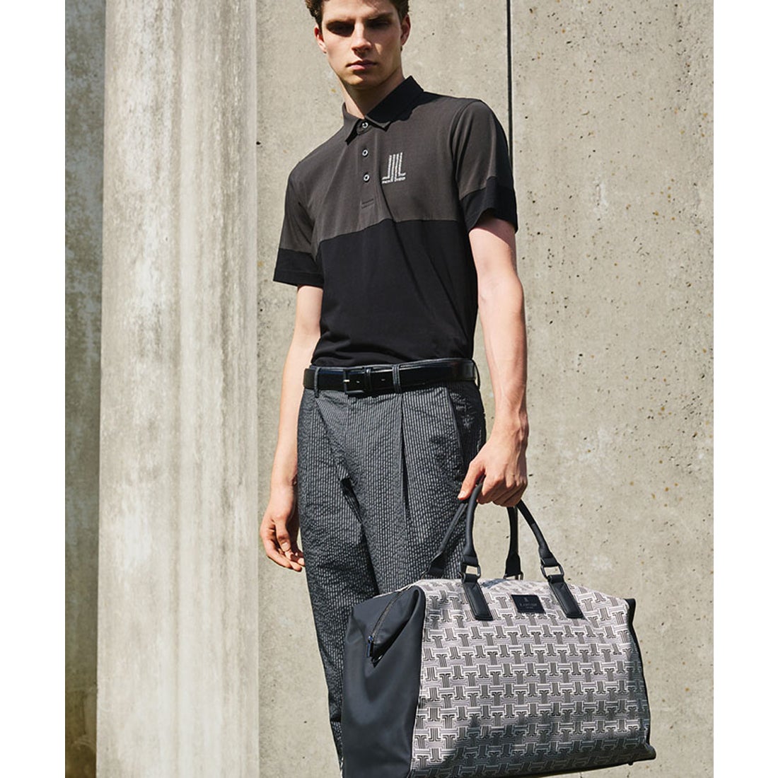LANVIN SPORT JLモノグラム柄ボストンバッグ -デサントストア-DESCENTE
