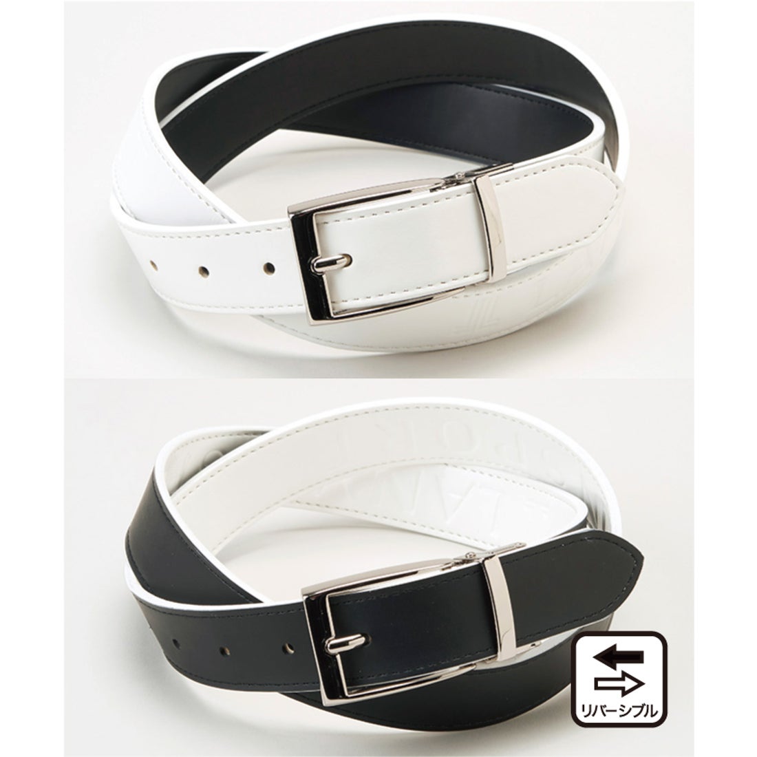 LANVIN SPORT リバーシブルベルト(30mm幅)【アウトレット】 -デサント