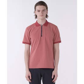 ランバン スポール LANVIN SPORT 裏鹿の子半袖ジップアップポロシャツ